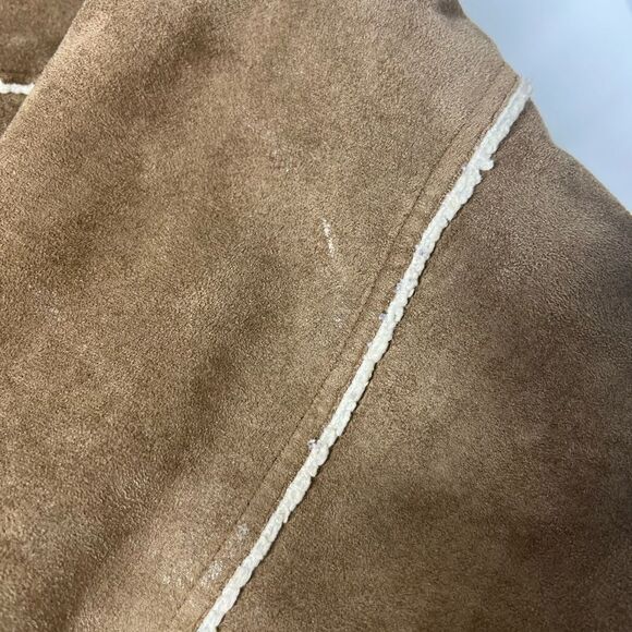 Men's Aeropostale Tan Zipper Front Lined Coat Size L - Picture 5 of 16